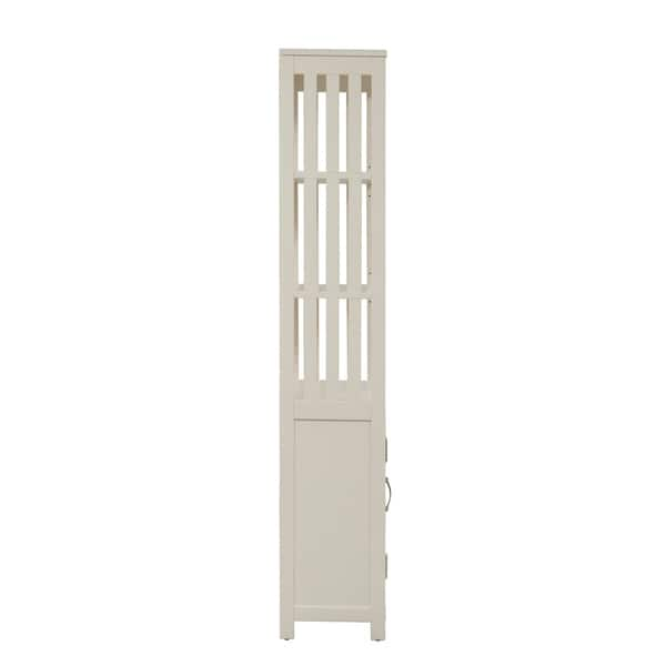 Shop Hampton Bay White Door Bookcase Free Shipping Today