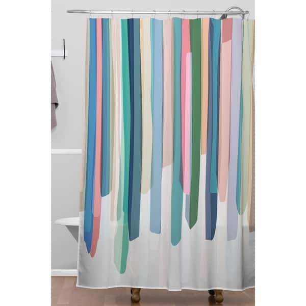 pastel purple shower curtain