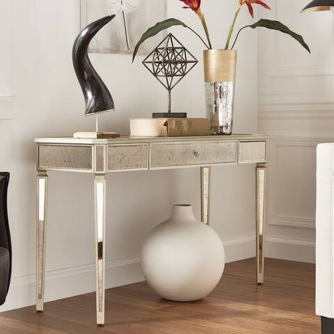 Mirrored Furniture Shop Our Best Home Goods Deals Online At Clara Antique Gold Mirrored Sofa Table by iNSPIRE Q Bold - Mirrored Furniture Shop Our Best Home Goods Deals Online At
