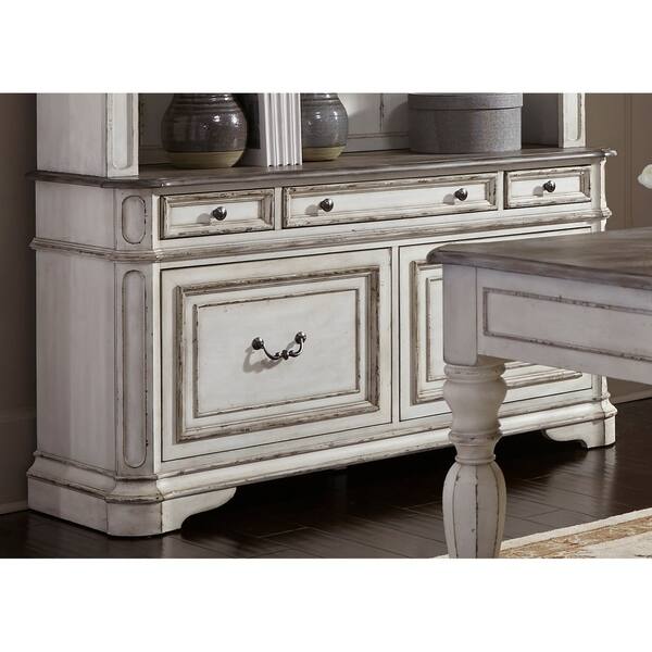 Shop Magnolia Manor Antique White Credenza On Sale Overstock