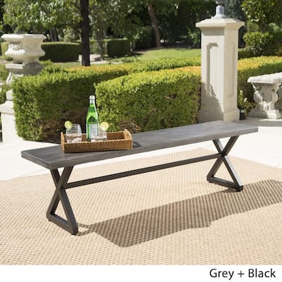 Buy Grey Steel Outdoor Benches Online At Overstock Our Best