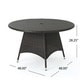 Hillhurst Outdoor 5-piece Round Wicker Dining Set with Cushions & Umbrella Hole by Christopher Knight Home - Thumbnail 13