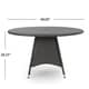 Cypress Outdoor 5-piece Round Wicker Dining Set with Cushions & Umbrella Hole by Christopher Knight Home - Thumbnail 13