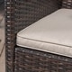 Cypress Outdoor 5-piece Round Wicker Dining Set with Cushions & Umbrella Hole by Christopher Knight Home - Thumbnail 9