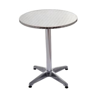 Sanibel Silver 24-inch Round Top Adjustable Indoor/ Outdoor Bistro Bar Table by Havenside Home. Opens flyout.