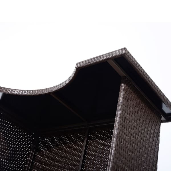 Outsunny 5 Piece Outdoor Patio Rattan Bar Set On Sale Bed Bath