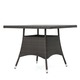 preview thumbnail 15 of 14, Franco Outdoor 5-piece Square Wicker Dining Set with Cushions by Christopher Knight Home