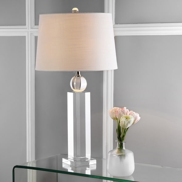 Charlotte 28.5" Crystal LED Table Lamp, Clear