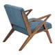 preview thumbnail 11 of 12, INK+IVY Rocket Upholstered Arm Chair with Angled Wood Frame