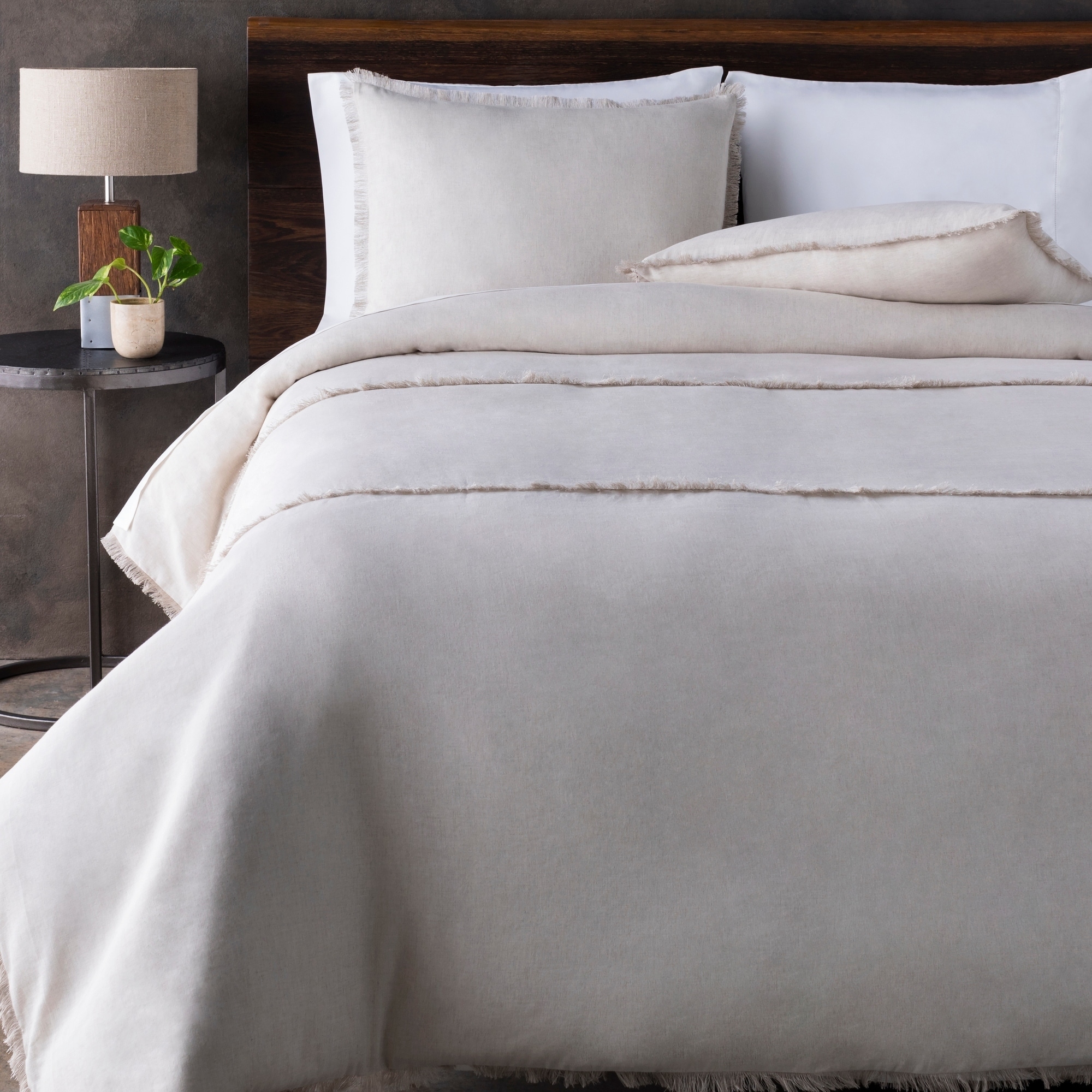 Shop Annelie Khaki Modern Duvet Cover Set On Sale Free