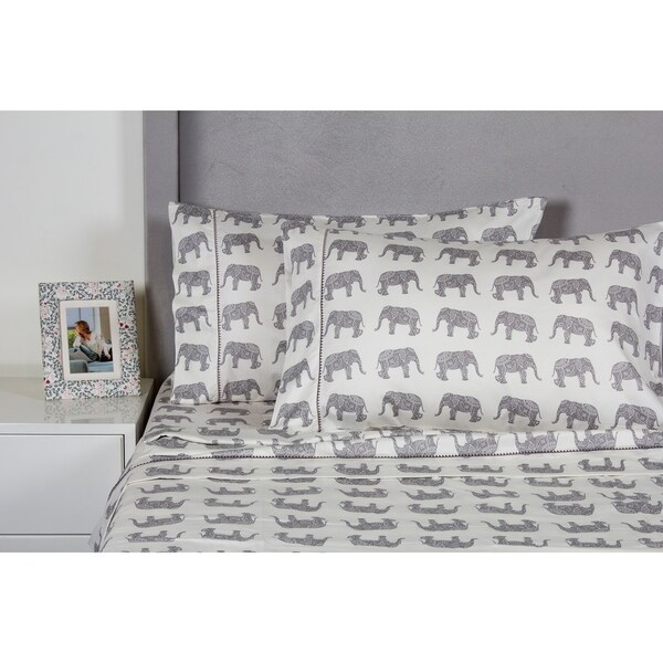 1000 Thread Count Bed Skirt Choose Drop Length Elephant Gray Solid All US Sizes 