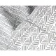preview thumbnail 5 of 3, Cotton 400 Thread Count Grey Arrow Embroidered Sheet Set