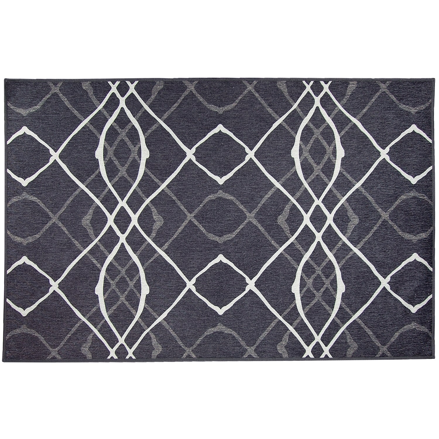 DISCONTINUED Ruggable Washable Stain Resistant Pet Rug Amara Black