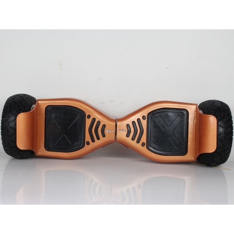 MotoTec Hoverboard Offroad 36v 8.5inch Orange Bluetooth Bed