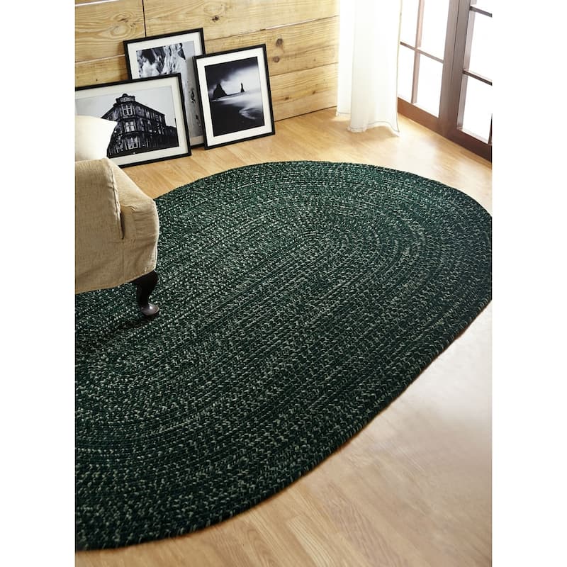 Better Trends Chenille Solid & Tweed Braid Collection is Durable and Stain Resistant Reversible Indoor Area Utility Rug