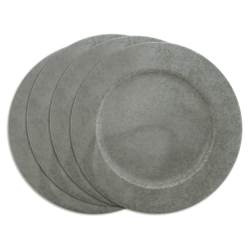 Galvanized Metal Charger Plate - set of 4 pcs