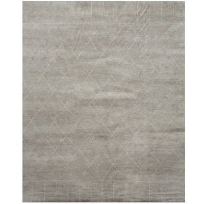 HERAT ORIENTAL Handmade Moroccan Trellis Wool Rug - 8' x 10'