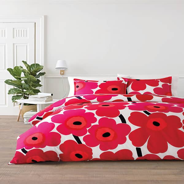 Marimekko Unikko Red Comforter Set Overstock 18113537