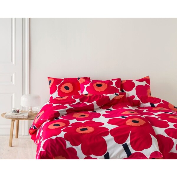 Red Queen Marimekko Unikko Sheet Set