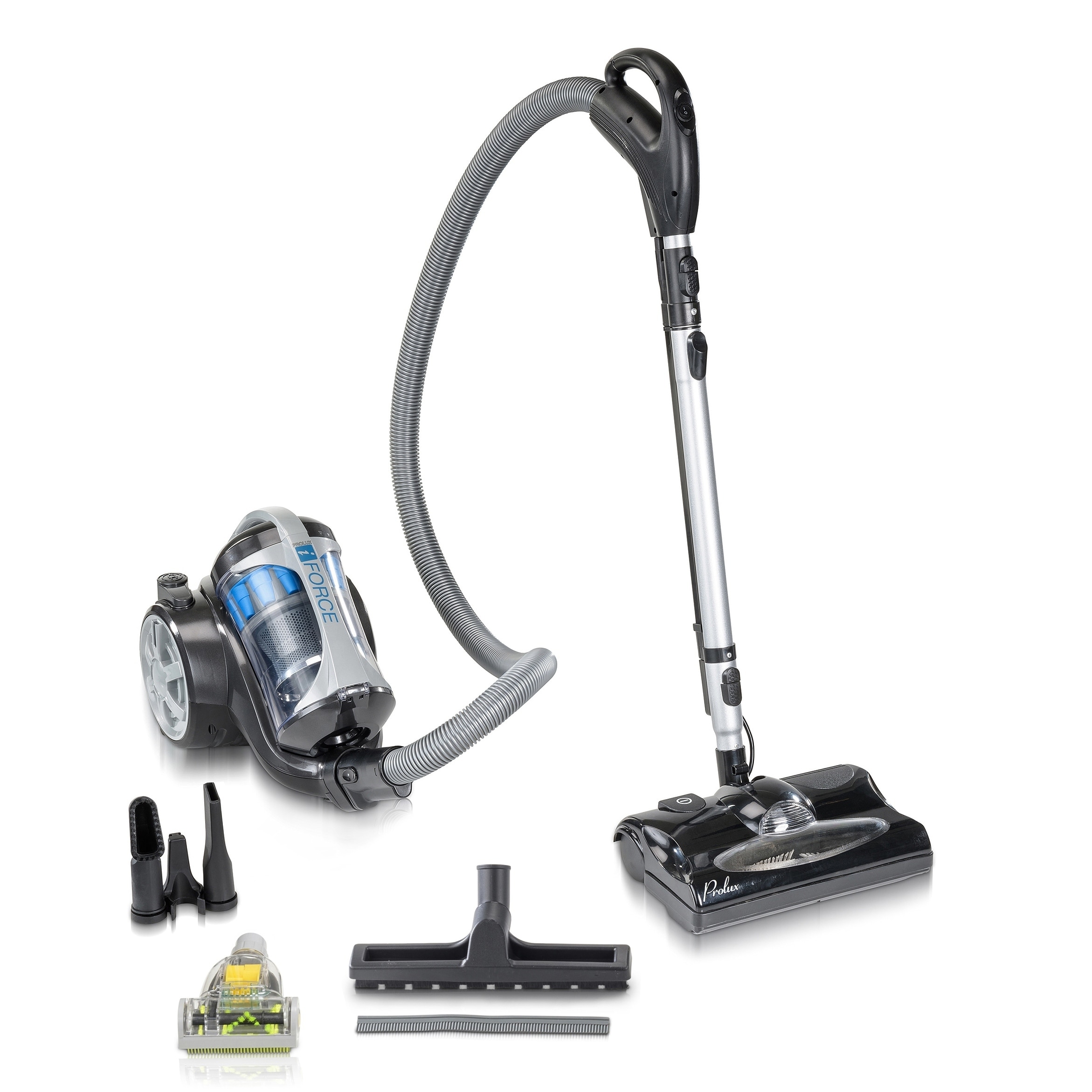 Prolux 2019 iFORCE Light Weight HEPA Bagless Canister Vacuum with Power Nozzle