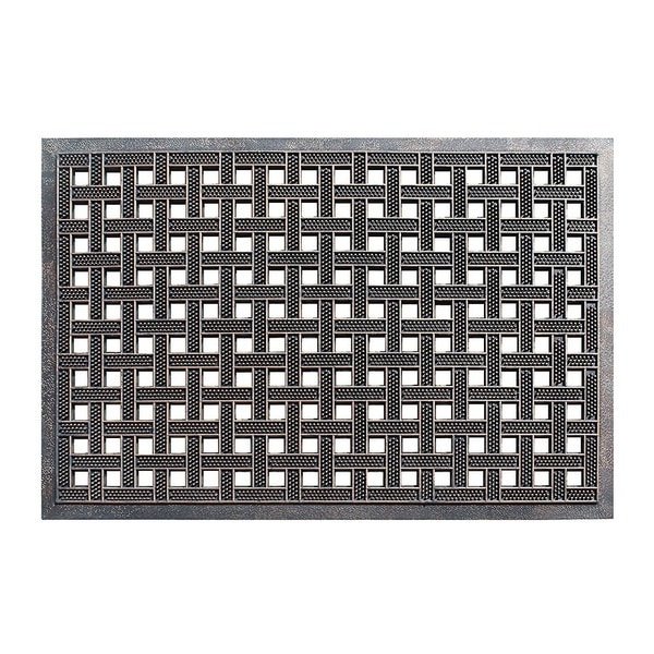 A1HC First Impression Estate 24 In. X 36 In. Rubber Stud Doormat with Copper Finish