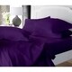 preview thumbnail 20 of 20, Copper Grove Tithonia Double Brushed Microfiber 14" Standard Pocket Fitted Sheet Only - Secure Fit for 12"-16" Deep Mattress Full - Eggplant