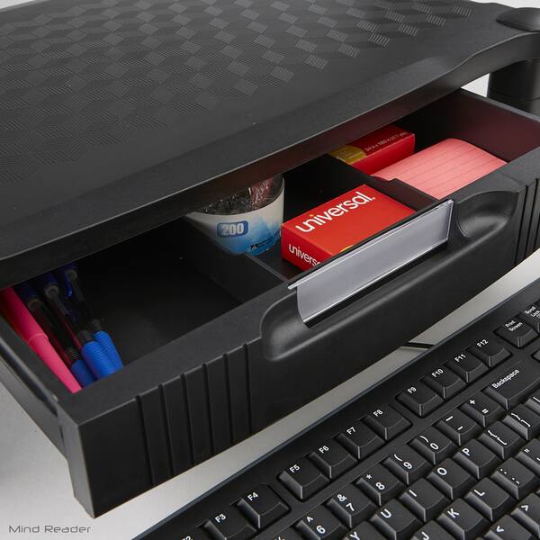 Shop Mind Reader Extra Wide Plastic Monitor Stand Computer Riser