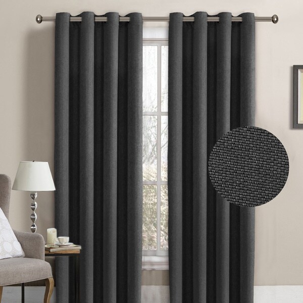 Light Grey W52 L84 One Panel Panel Room Darkening Curtains Drapes