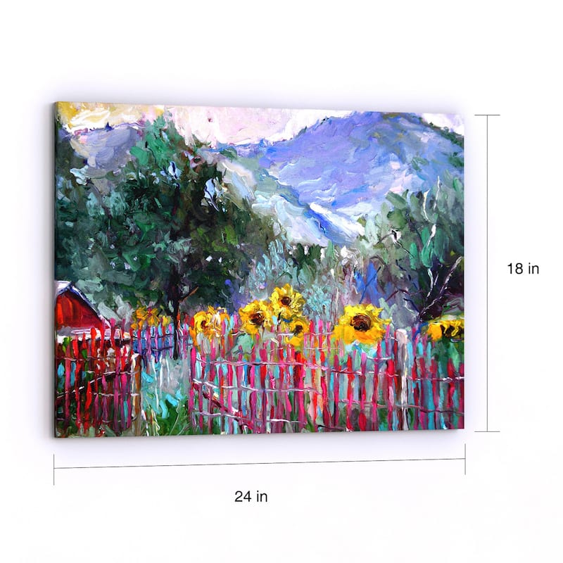 Copper Grove Richard Wallich 'Foothills' Canvas Art - Multi