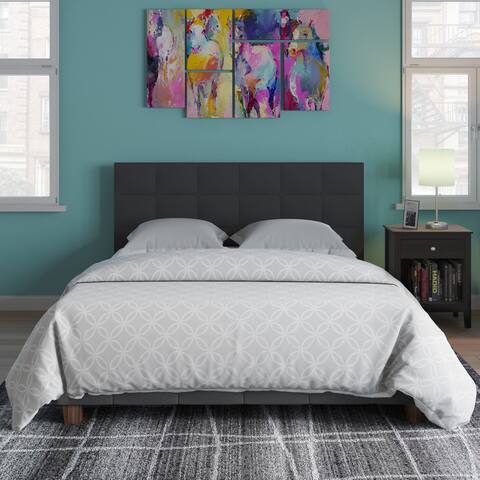 Wicker Park Claremont Linen Upholstered Bed