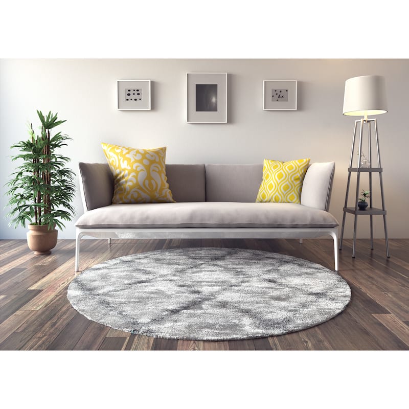 Porch & Den Bogard Bright Damask Throw Pillow