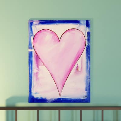 Porch & Den Zane Heartwork Rose Canvas Art