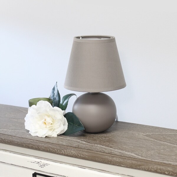 mini ceramic globe table lamp