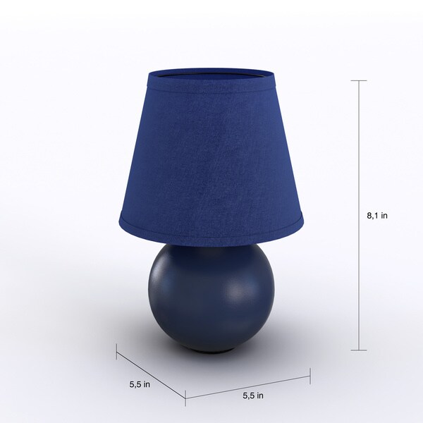 mini ceramic globe table lamp