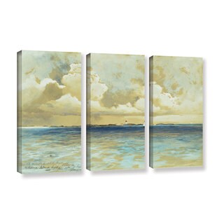 Thomas Moran's 'Bahama Island Light' Gallery-wrapped Canvas 3-piece Set ...