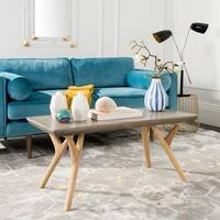 Safavieh Outdoor Living Pacey Modern Concrete Dark Grey Coffee Table - 39.4" x 19.7" x 16.5"