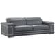 preview thumbnail 1 of 7, DivanItalia Ferrara Luxury Italian Leather Upholstered Living Room Sofa