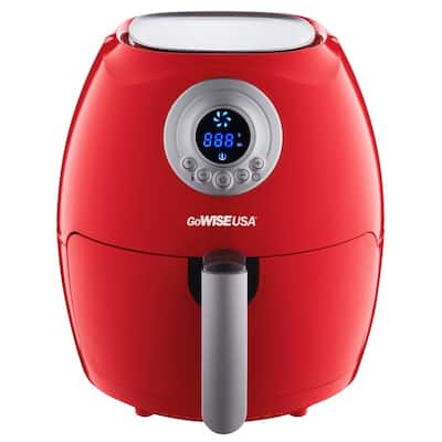 GoWISE USA 2.75-Quart Digital Air Fryer, Red