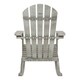 Safavieh Brizio Adirondack Grey Wash Rocking Chair - Thumbnail 6