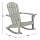 Safavieh Brizio Adirondack Grey Wash Rocking Chair - Thumbnail 1