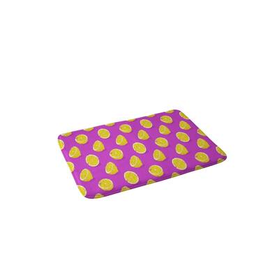 Evgenia Chuvardina 'Juicy Lemon' Made to Order Memory Foam Bath Mat