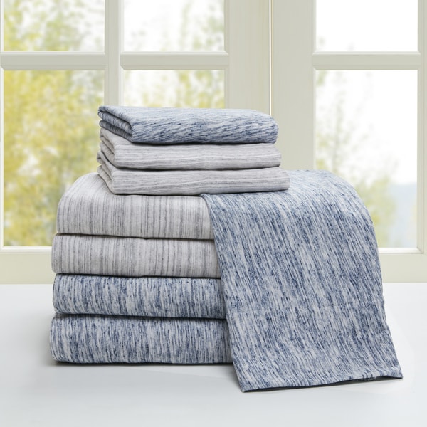 Shop Urban Habitat Space Dyed Cotton Jersey Knit Bed Sheet Set Overstock 18118577