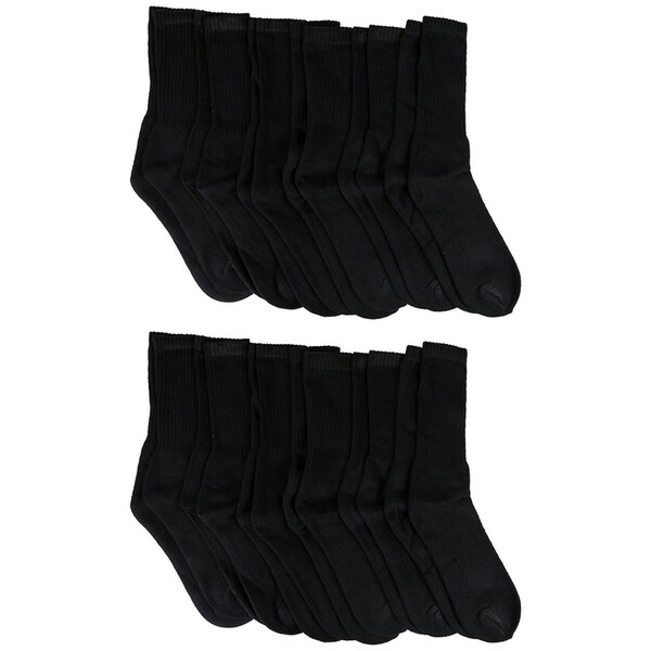 women's black athletic crew socks