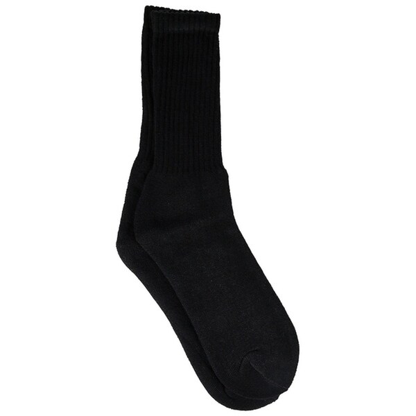 women's black athletic crew socks