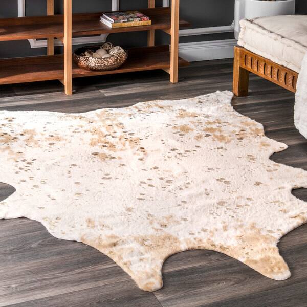 Shop Nuloom Contemporary Faux Animal Prints Cowhide Area Rug On