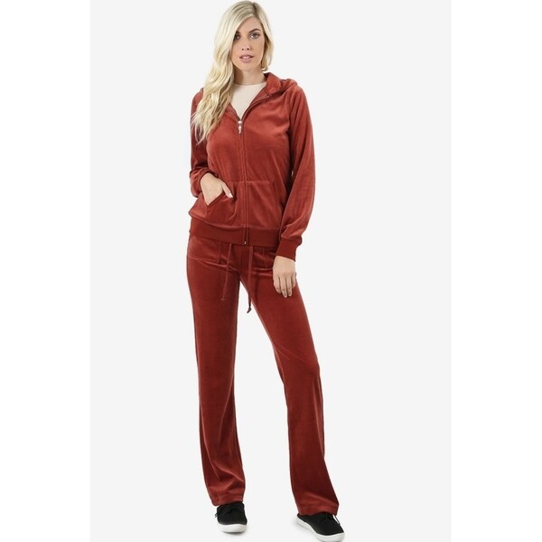 burgundy sweatsuit womens