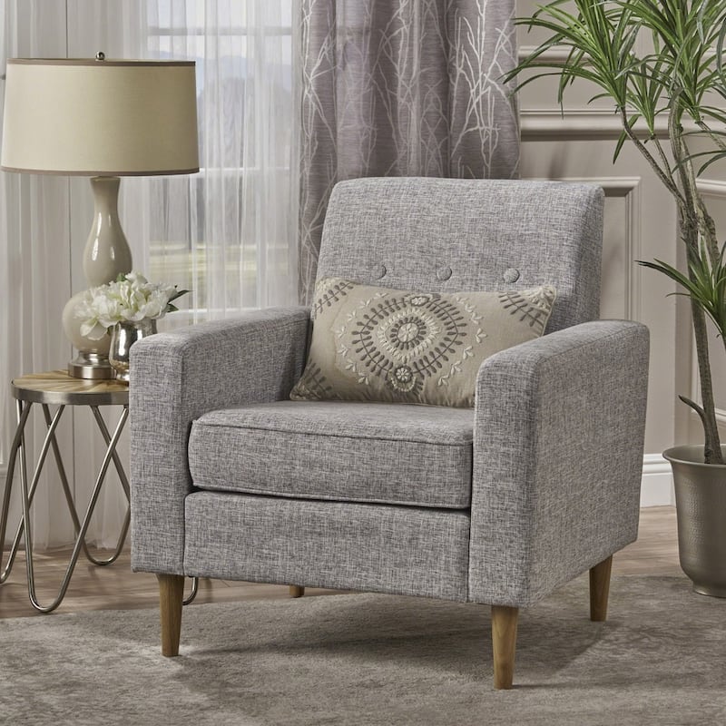 Sawyer Mid Century Modern Fabric Club Chair by Christopher Knight Home