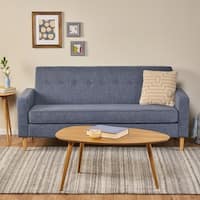 Sawyer Mid-century Modern 3-seater Fabric Sofa by Christopher Knight Home