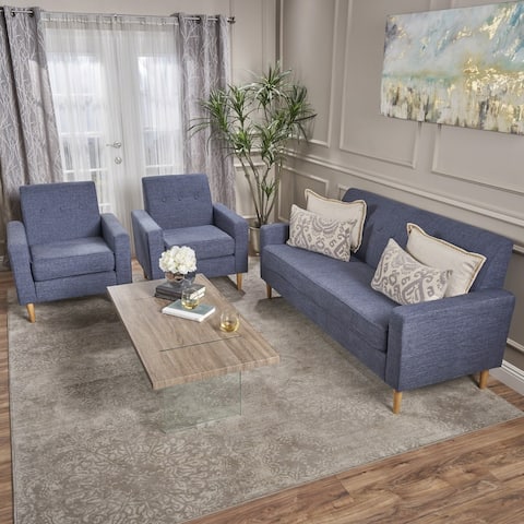 Sawyer Mid-century 3-pc. Sofa Set by Christopher Knight Home