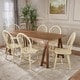 preview thumbnail 14 of 21, Ansley Farmhouse Cottage 7-piece Wood Dining Set by Christopher Knight Home